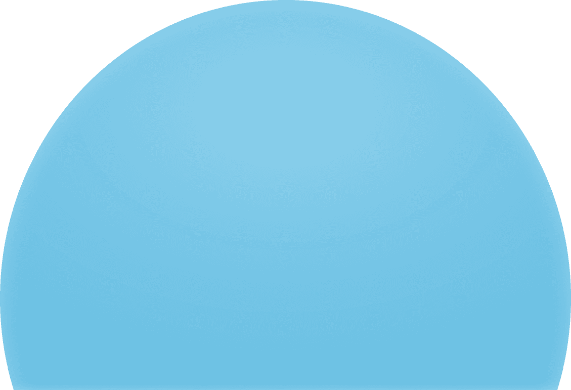 Blue backdrop circle